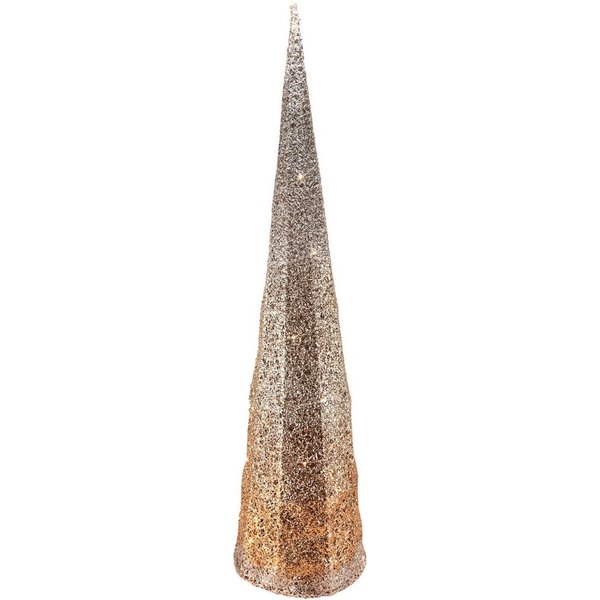 I.GE.A. LED-Dekofigur LED-Pyramide (1 St), Tannenbaum Baum batteriebetrieben warmweiß Weihnachtsdeko innen