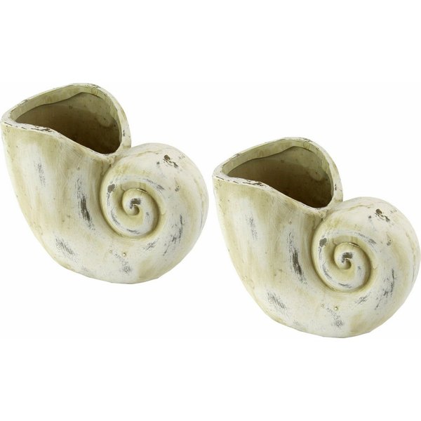I.GE.A. Übertopf Pflanzgefäß Muschel (Set, 2 St)