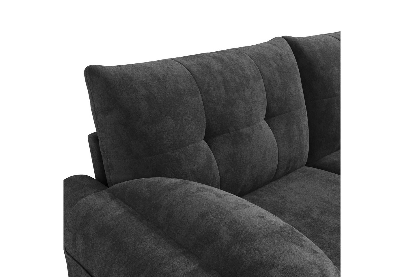 i@home 2-Sitzer Polstersofa, 2 Sitzer Sofa Klein Couch, Modernes Sofa, 158 cm Polstersofa aus Chenille-Stoff, Doppelsofa für Wohnzimmer,grau – Bild 5 von 5