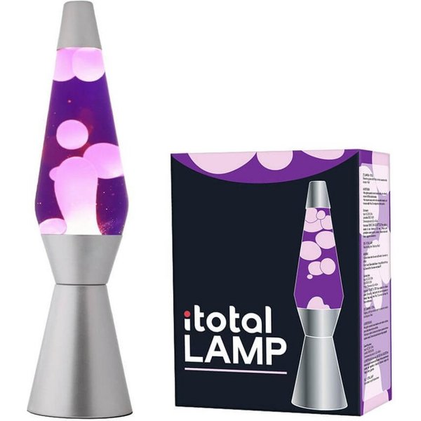 I-TOTAL Getränkeuntersetzer Lavalampe Spaceship Silber / Lila