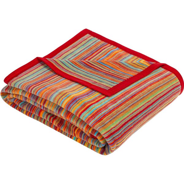 Wohndecke Jacquard Decke Malang, IBENA, mit filigranen Streifen, made in Europe