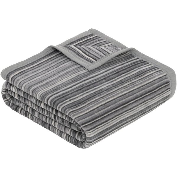 Wohndecke Jacquard Decke Malang, IBENA, mit filigranen Streifen, made in Europe