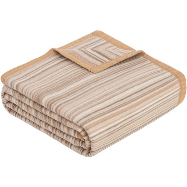 Wohndecke Jacquard Decke Malang, IBENA, mit filigranen Streifen, made in Europe