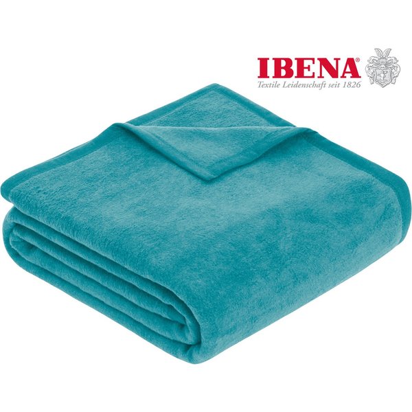 Wohndecke Luxus, IBENA, verschiedene Größen, uni, Kuscheldecke, Premium, made in Europe!