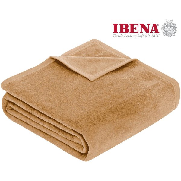 Wohndecke Luxus, IBENA, verschiedene Größen, uni, Kuscheldecke, Premium, made in Europe!