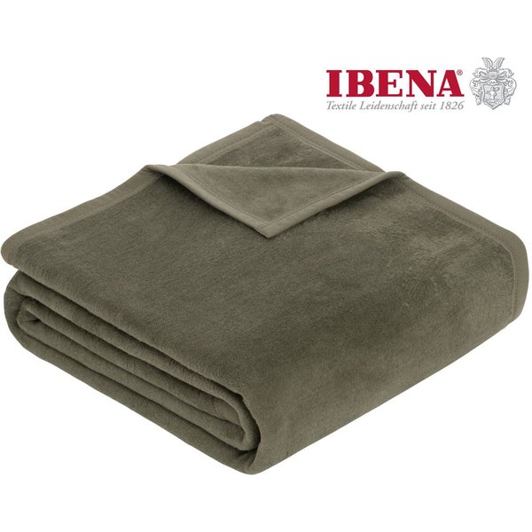 Wohndecke Luxus, IBENA, verschiedene Größen, uni, Kuscheldecke, Premium, made in Europe!