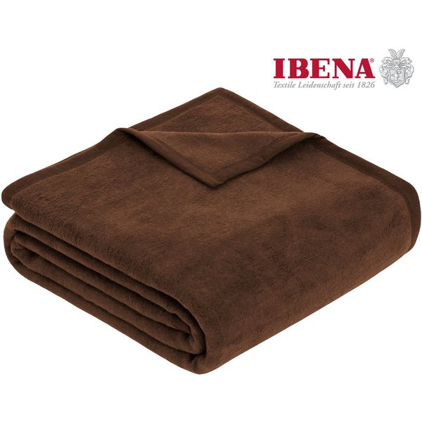 Wohndecke Luxus, IBENA, verschiedene Größen, uni, Kuscheldecke, Premium, made in Europe!