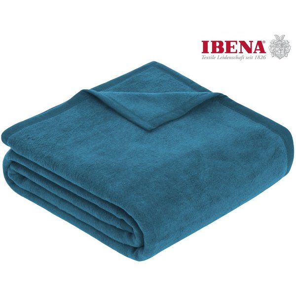 Wohndecke Luxus, IBENA, verschiedene Größen, uni, Kuscheldecke, Premium, made in Europe!