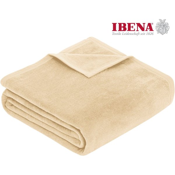 Wohndecke Luxus, IBENA, verschiedene Größen, uni, Kuscheldecke, Premium, made in Europe!