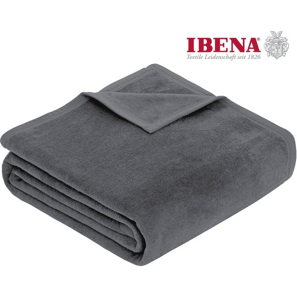 Wohndecke Luxus, IBENA, verschiedene Größen, uni, Kuscheldecke, Premium, made in Europe!