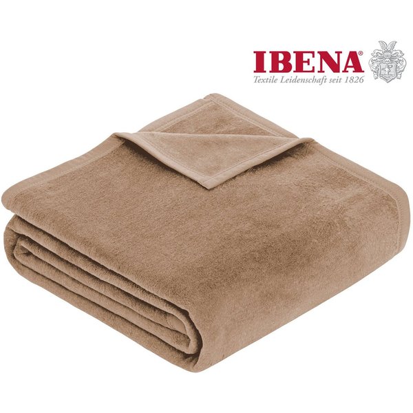 Wohndecke Luxus, IBENA, verschiedene Größen, uni, Kuscheldecke, Premium, made in Europe!