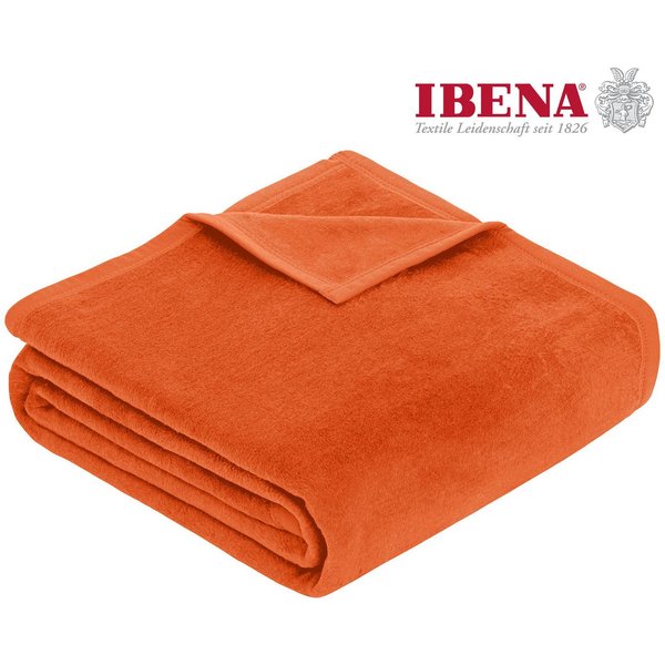 Wohndecke Luxus, IBENA, verschiedene Größen, uni, Kuscheldecke, Premium, made in Europe!