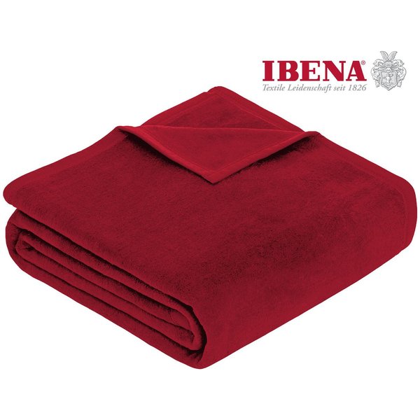Wohndecke Luxus, IBENA, verschiedene Größen, uni, Kuscheldecke, Premium, made in Europe!