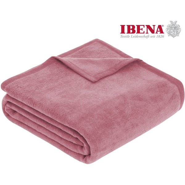 Wohndecke Luxus, IBENA, verschiedene Größen, uni, Kuscheldecke, Premium, made in Europe!