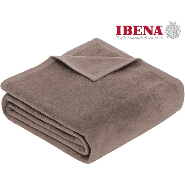 Wohndecke Luxus, IBENA, verschiedene Größen, uni, Kuscheldecke, Premium, made in Europe!
