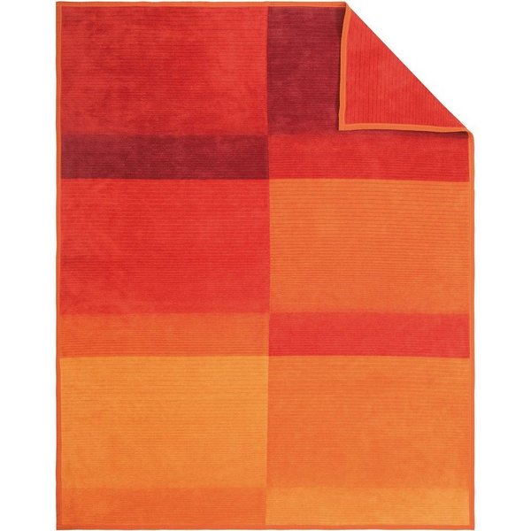 Wohndecke Sorrento Jacquard, IBENA, sanfter Farbverlauf, Kuscheldecke
