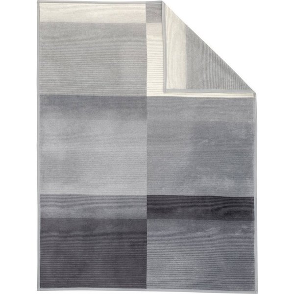 Wohndecke Sorrento Jacquard, IBENA, sanfter Farbverlauf, Kuscheldecke