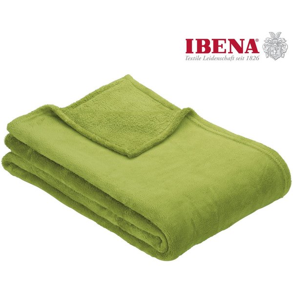 Wohndecke Uni Fleecedecke Olbia, IBENA, einfarbig schick, Kuscheldecke
