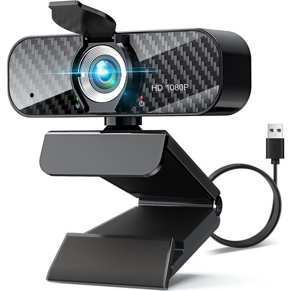 ibettertec 1080P Full HD Webcam,USB Webcam,Full HD-Webcam,mit mikrofon Full HD-Webcam (WLAN (Wi-Fi), Mini Plug and Play für Desktop & Notebook, USB Kamera Web C
