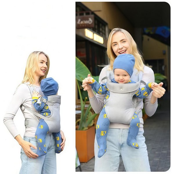 ibettertec Babytrage Babytrage,Kleinkindtrage, 2026 Neue Ergobaby Babytrage von (Neugeborenen bis Kleinkind,Tragbare Leichte Rutschfeste, Hüftsitztrage)
