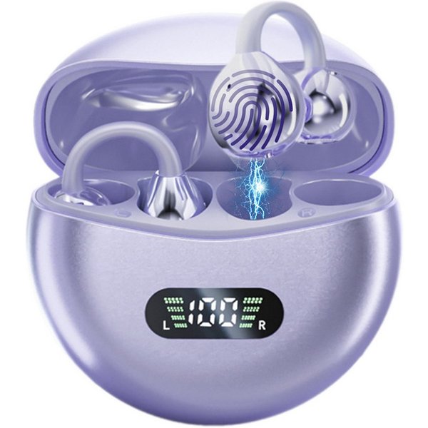 ibettertec Bluetooth Headset, Ohrclip für Sport und Alltag, Open-Ear-Kopfhörer (Kabellose Ohrhörer mit Mikrofon für Jogging, Büro und Reisen, Nur 4,3 g pro Ohr,