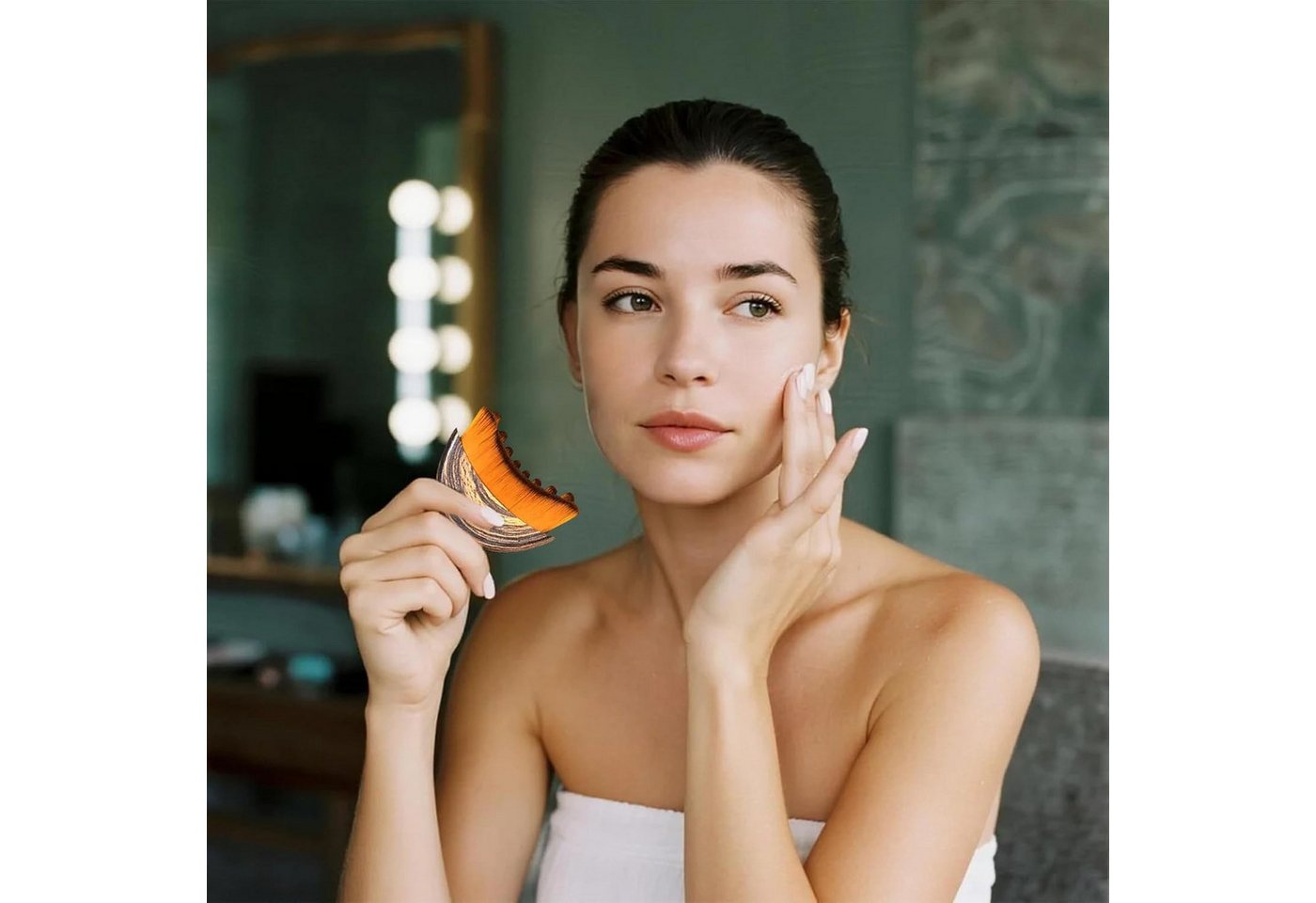 ibettertec Gesichtsmassagegerät Lymphatic Contour Face Brush, Gesichts Lymphdrainage Massagegerät, Ergonomisch Gestaltet, Um Sich Genau An Die Haut Anzupassen – Bild 5 von 5