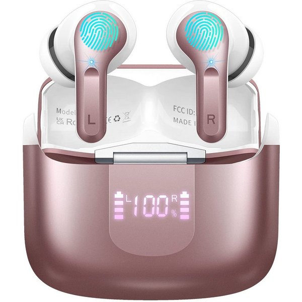 ibettertec In Ear Kopfhörer,Bluetooth Kopfhörer,2026 Kopfhörer Kabellos In-Ear-Kopfhörer (4 ENC Noise Cancelling Mics, IP-X7 Wasserdicht Headphones Sport, 3g US