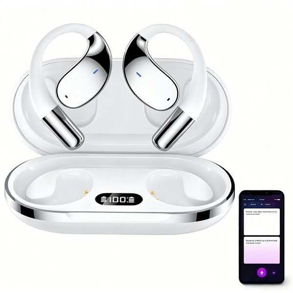 ibettertec In Ear Ohrhörer, Sprachübersetzer Kopfhörer AI Übersetzungskopfhörer Open-Ear-Kopfhörer (3-in-1 Sprachubersetzer Kopfhorer, Bluetooth 5.4 Sport-Kopfh