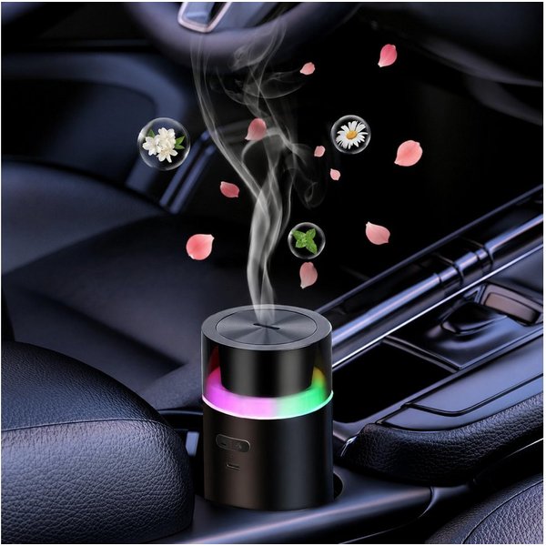 ibettertec Luftbefeuchter Aroma Diffuser Ätherisches Öl Diffuser mit 3000mAh, kabelloser Duft Diffusor für ätherische Öle, Auto & Zuhause