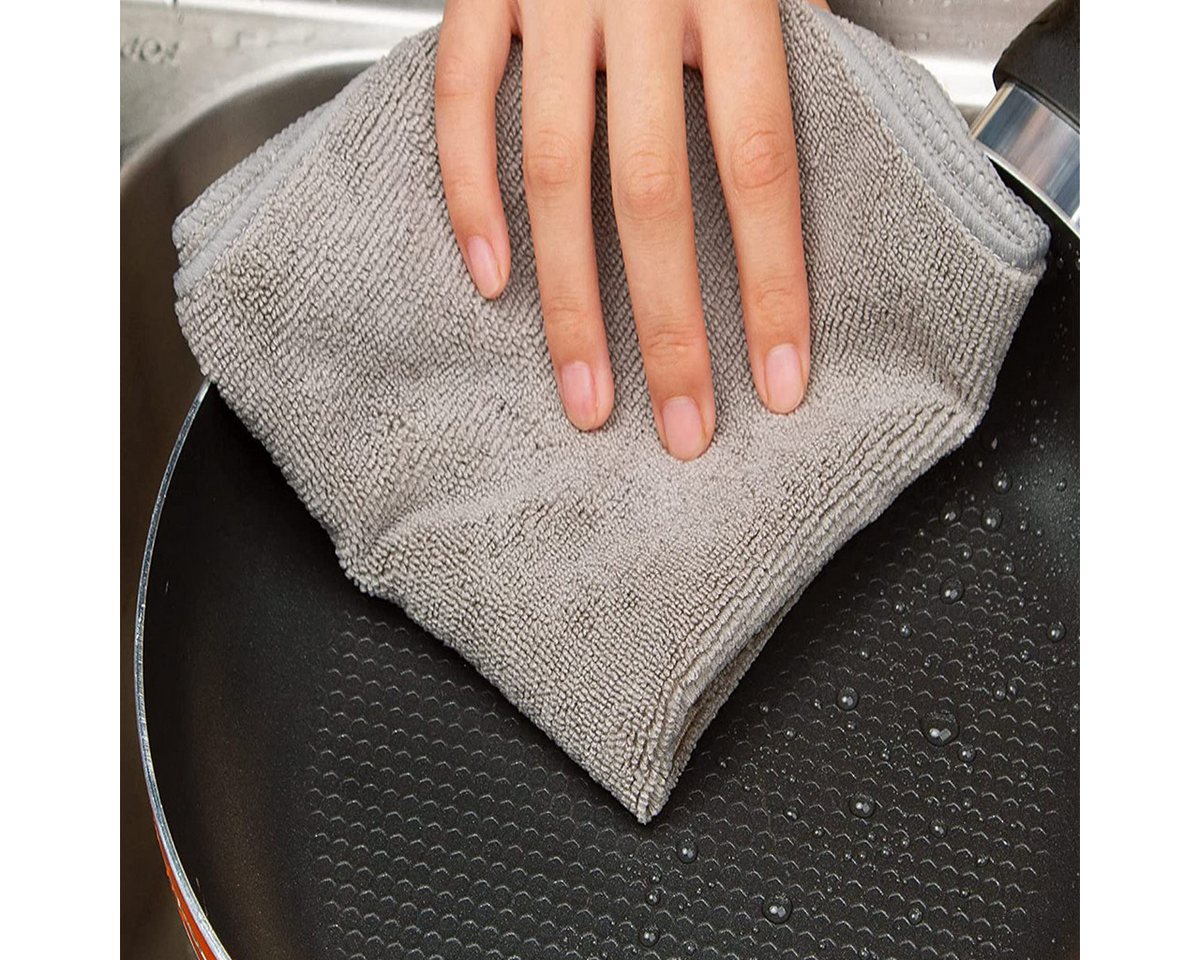 ibettertec Mikrofaser Reinigungstuch,Allzweck Mikrofasertücher Reinigungstuch (Fast Dry Trockentuch,Premium Qualität für Duschkabine, Auto, Haushalt, Camping, s – Bild 2 von 5