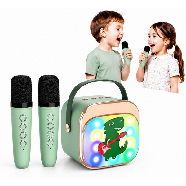 ibettertec Mikrofon Mini Bluetooth-Lautsprecher Karaoke Maschine Kinder Geschenk Spielzeug (HIFI Klangqualität, Bluetooth 5.1 Verbindung, 360 Grad Surround Soun