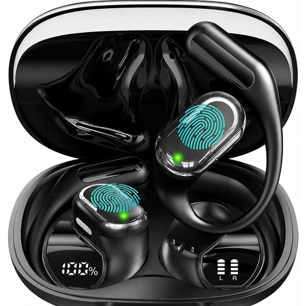 ibettertec Open Ear Bluetooth Kopfhörer, Kabellose Sport Kopfhörer mit Ohrbügel Bluetooth-Kopfhörer (Bluetooth 5.4, ENC Geräuschunterdrückung, 18 mm Treiber, IP