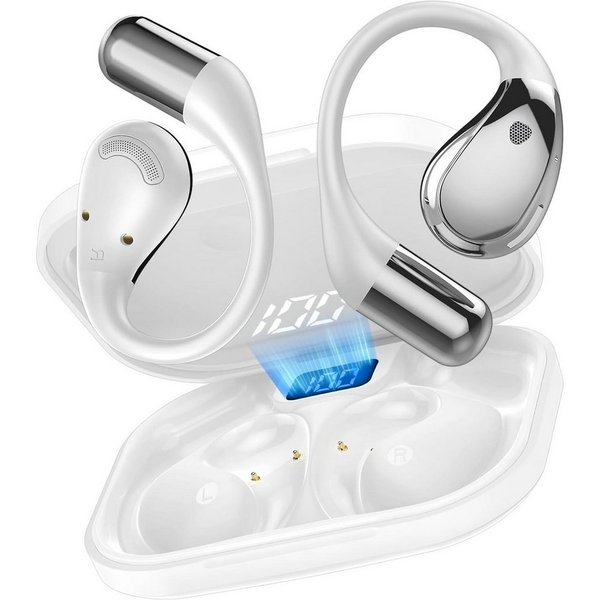 ibettertec Open Ear Kopfhörer, In Ear Ohrhörer, Bluetooth 6.0 Sport-Kopfhörer Open-Ear-Kopfhörer (Reduzierung des Anrufrauschens und Intelligente Bassoptimierun