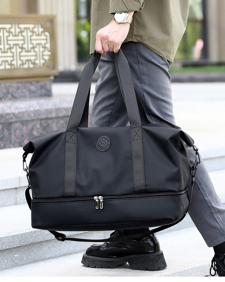 ibettertec Reisetasche Fitnesstasche,Sporttasche,Große Umhängetasche mit Schuhfach&Nassfach (Atmungsaktiv, wasserdicht, verschleißfest, großes Fassungsvermögen) – Bild 2 von 5