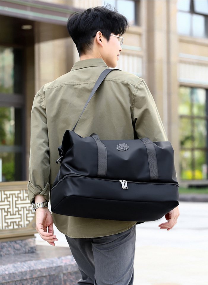 ibettertec Reisetasche Fitnesstasche,Sporttasche,Große Umhängetasche mit Schuhfach&Nassfach (Atmungsaktiv, wasserdicht, verschleißfest, großes Fassungsvermögen) – Bild 3 von 5