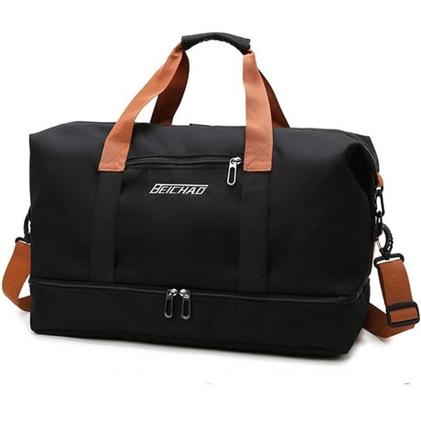 ibettertec Reisetasche Fitnesstasche,Sporttasche,Große Umhängetasche mit Schuhfach&Nassfach (Atmungsaktiv, wasserdicht, verschleißfest, großes Fassungsvermögen)