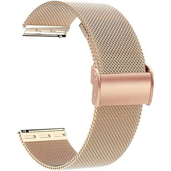ibettertec Uhrenarmband Uhrenarmband, Ersatz Edelstahl Metallgitterband, Watch Uhren Ersatzband Für Damen Herren 22 mm