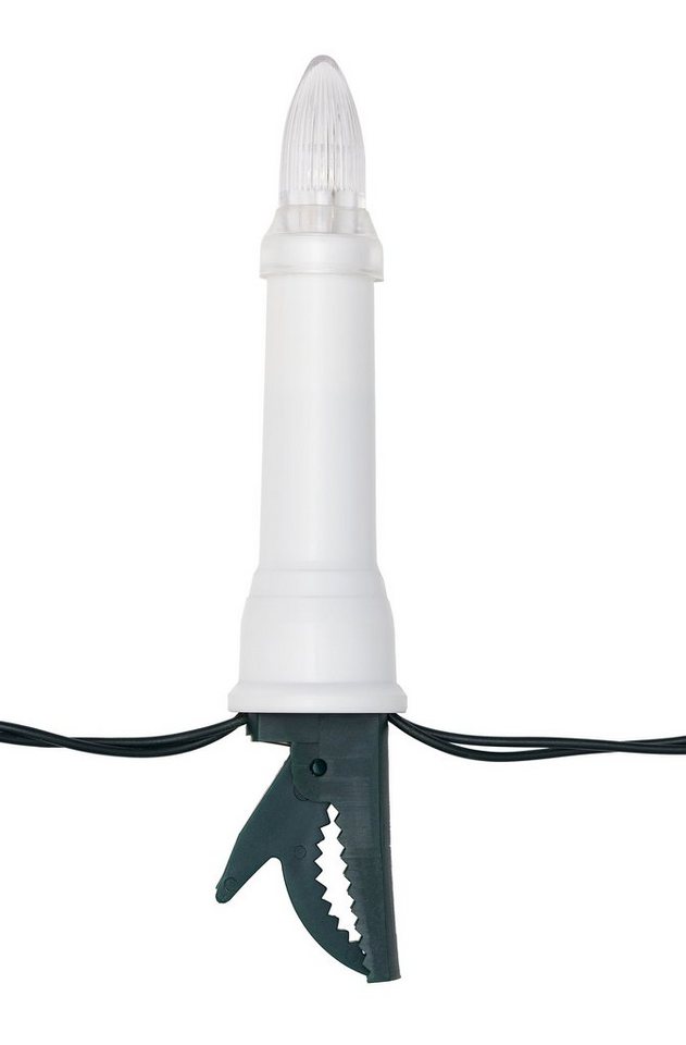 IC Winterworld LED-Lichterkette LED Lichterkette Weihnachtsbaum für außen und innen (IP44), Strom, 15-flammig, ohne Batterien, Riffel-Weihnachtskerzen für den C – Bild 4 von 4