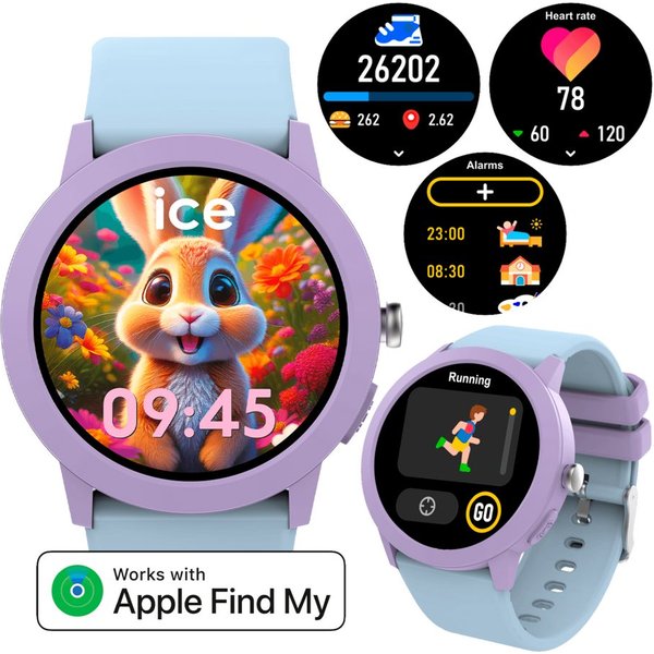 ice-watch Smartwatch, Armbanduhr, Kinderuhr, Silikonarmband, Bluetooth, digital