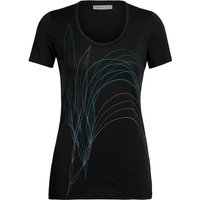 ICEBREAKER Damen T-Sshirt "Tech Lite Scoop Leaf", Größe XS in Schwarz