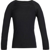 ICEBREAKER Merino Kinder Longsleeve 200 Oasis, Größe 152 in Schwarz