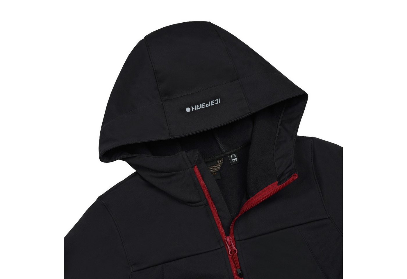 Icepeak Softshelljacke Kline Jr. Übergangsjacke mit Kapuze – Bild 3 von 5