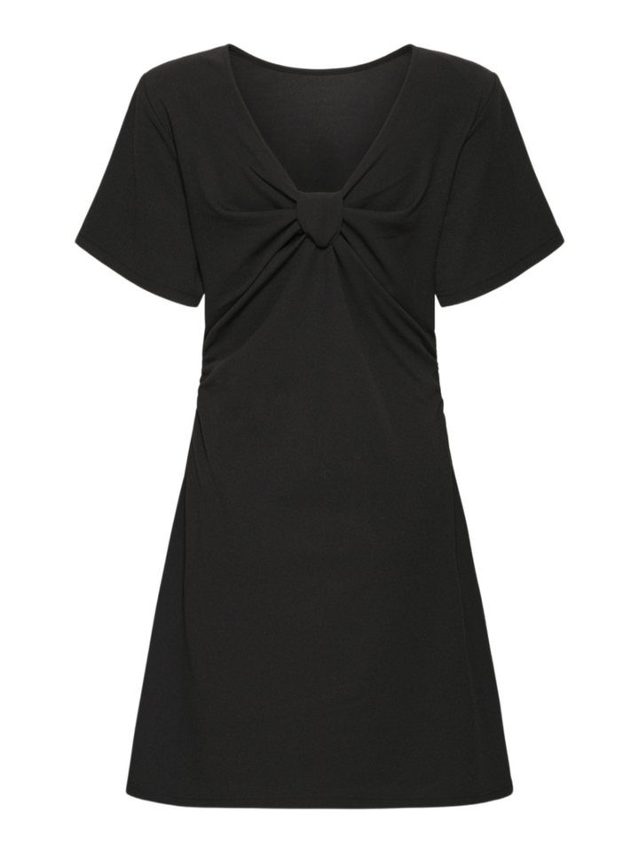 ICHI Midikleid schwarz,Freizeit,Polyester,Unifarben,Rundhals,Kurz,Regular Fit – Bild 2 von 3