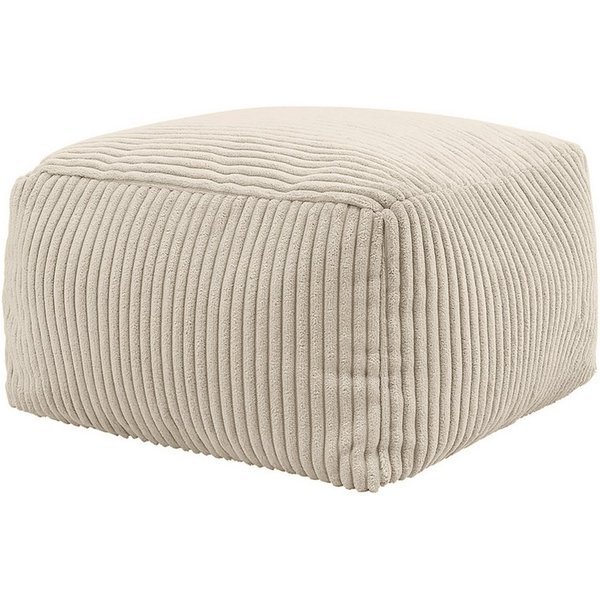 icon Pouf aus Cord „Amara“, mit Füllung, 40x40x25, Made in Germany