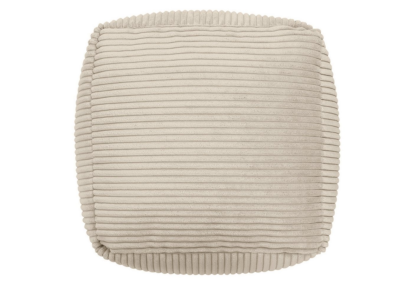 icon Pouf aus Cord „Amara“, mit Füllung, 40x40x25, Made in Germany – Bild 4 von 5