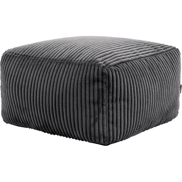 icon Pouf aus Cord „Amara“, mit Füllung, 40x40x25, Made in Germany
