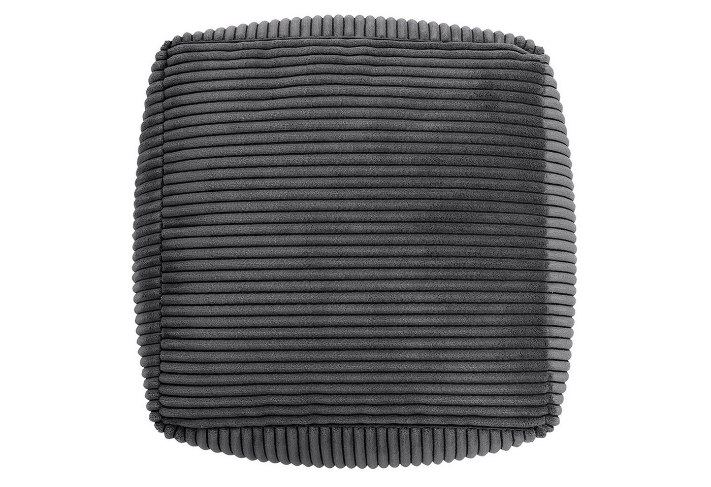 icon Pouf aus Cord „Amara“, mit Füllung, 40x40x25, Made in Germany – Bild 4 von 5