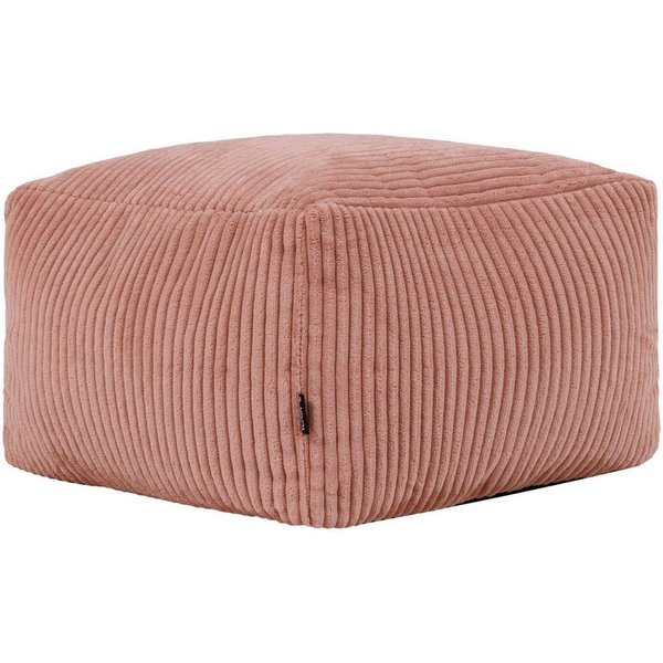 icon Pouf aus Cord „Amara“, mit Füllung, 40x40x25, Made in Germany