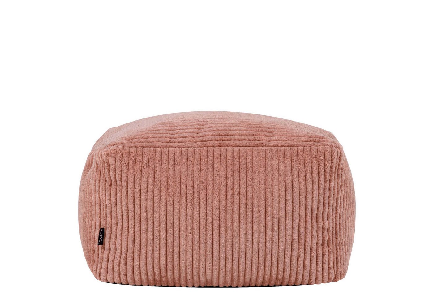 icon Pouf aus Cord „Amara“, mit Füllung, 40x40x25, Made in Germany – Bild 3 von 5