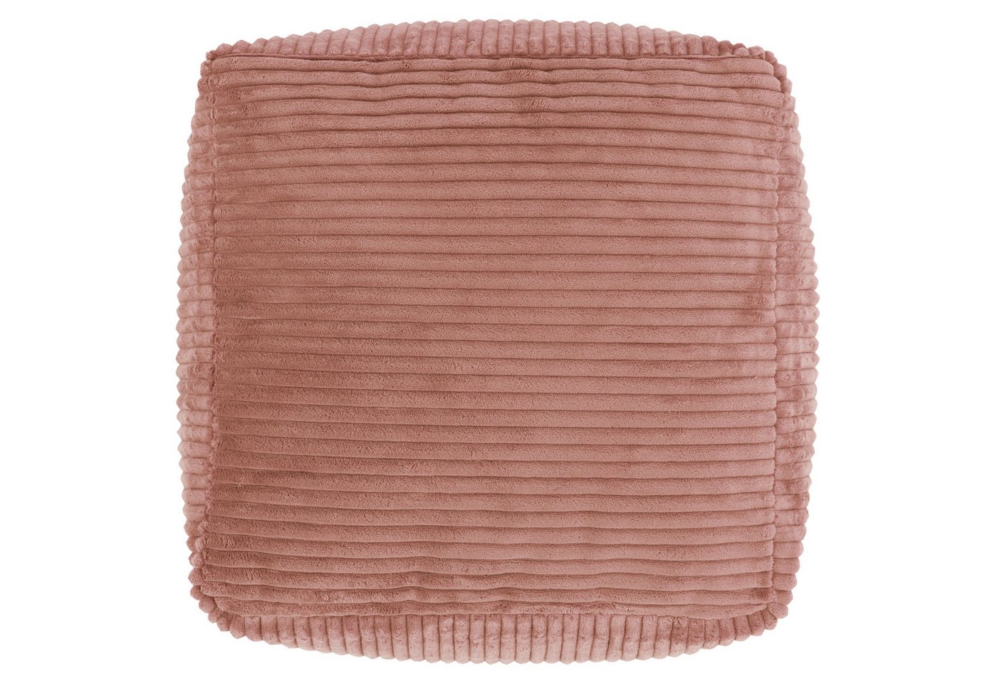 icon Pouf aus Cord „Amara“, mit Füllung, 40x40x25, Made in Germany – Bild 4 von 5